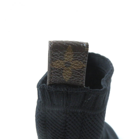 LOUIS VUITTON sneakers fabric black Aftergame Line Women 37 1/2 Used Authentic