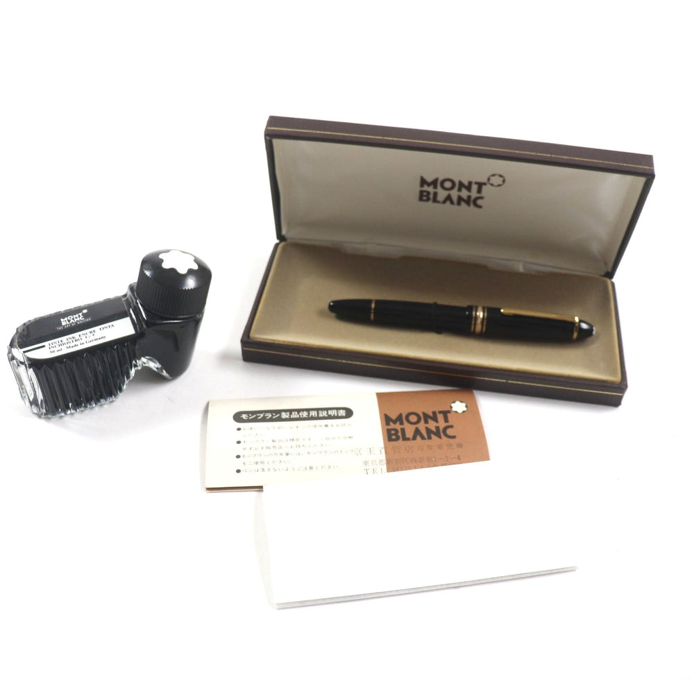 MONTBLANC fountain pen Main: Resin Nib: 14K Black gold Meisterstuck No.146 mens Used Authentic