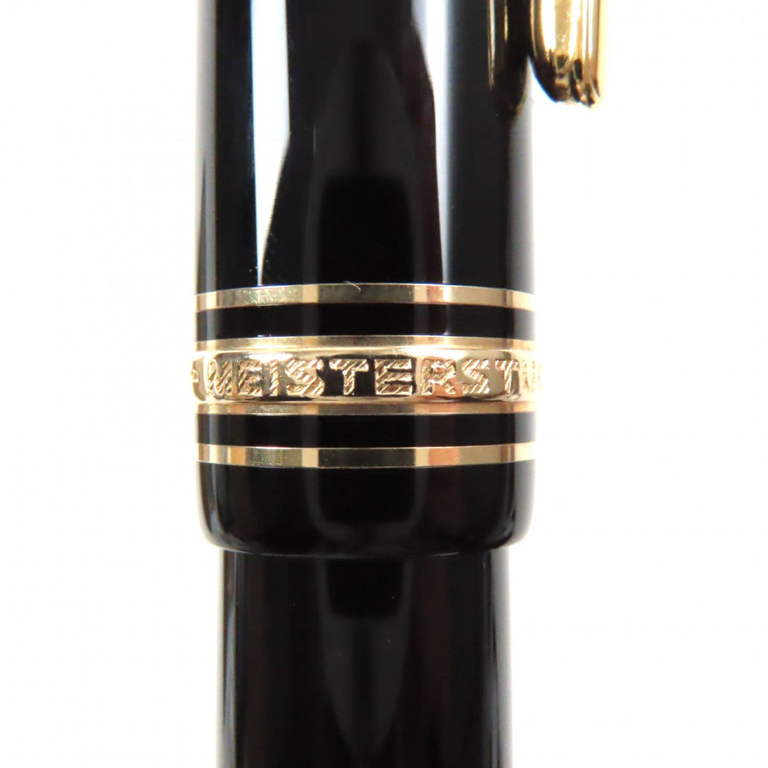 MONTBLANC fountain pen Main: Resin Nib: 14K Black gold Meisterstuck No.146 mens Used Authentic