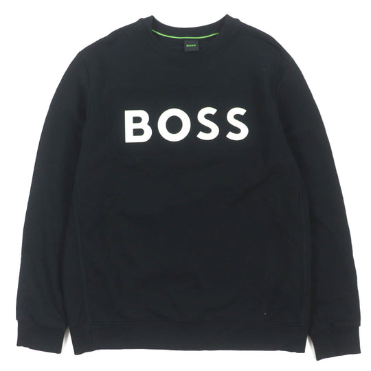 HUGO BOSS sweat Main: 100% cotton black mens M Used Authentic