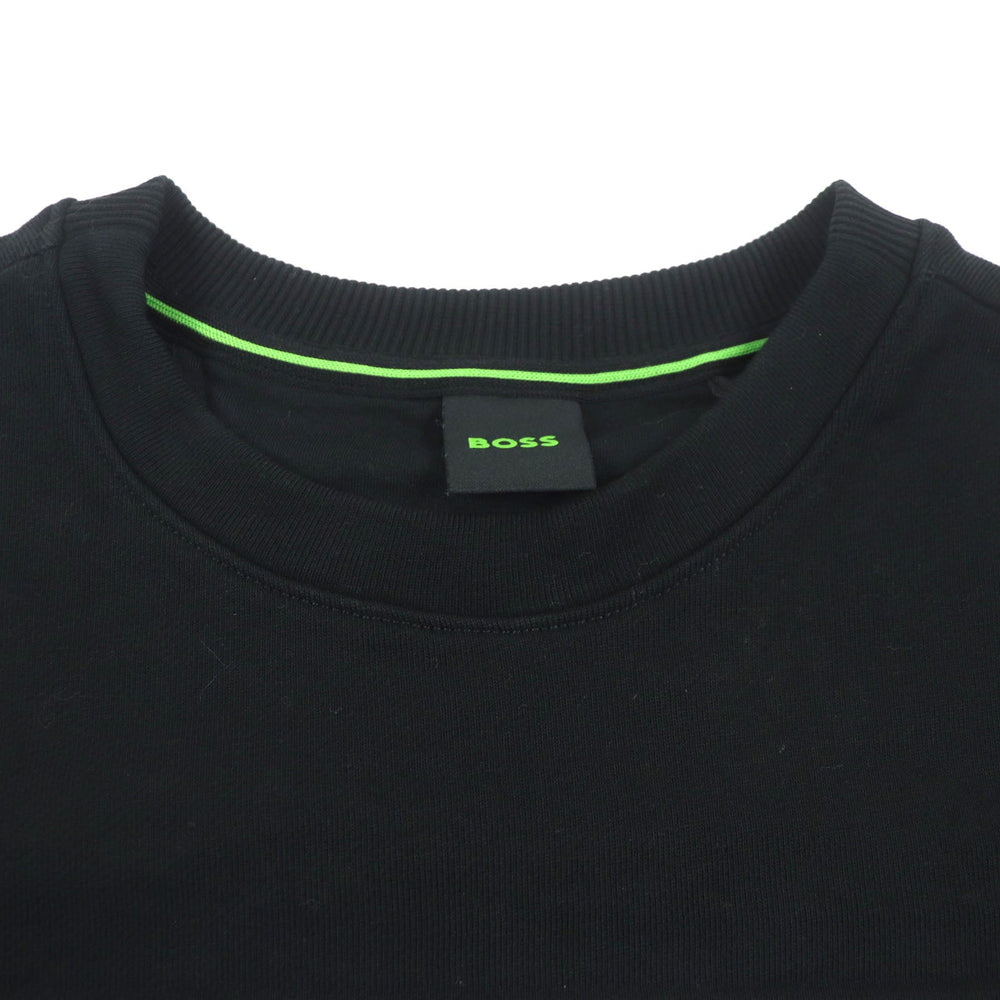HUGO BOSS sweat Main: 100% cotton black mens M Used Authentic