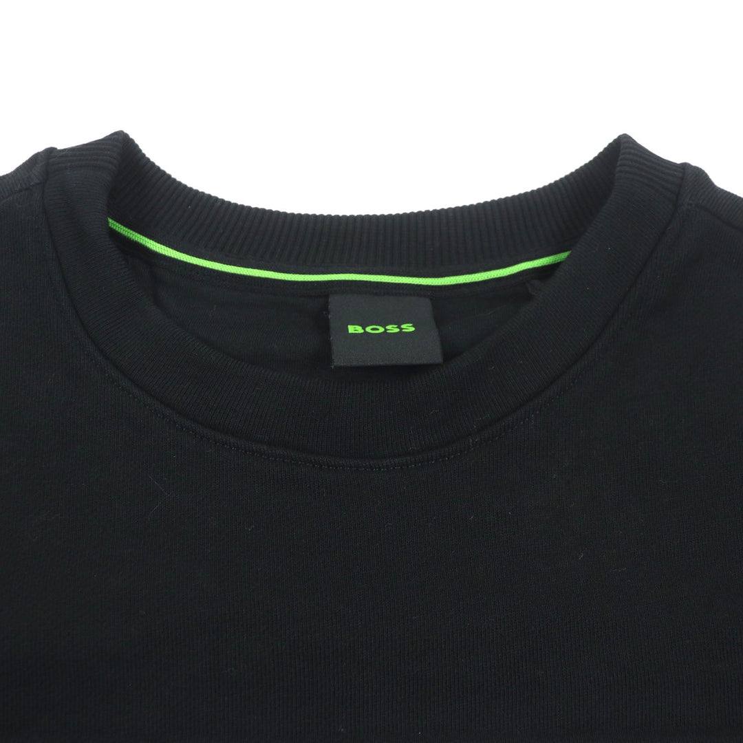 HUGO BOSS sweat Main: 100% cotton black mens M Used Authentic
