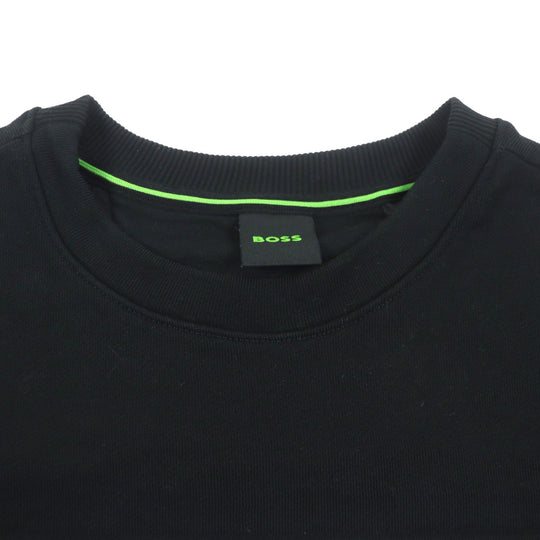 HUGO BOSS sweat Main: 100% cotton black mens M Used Authentic