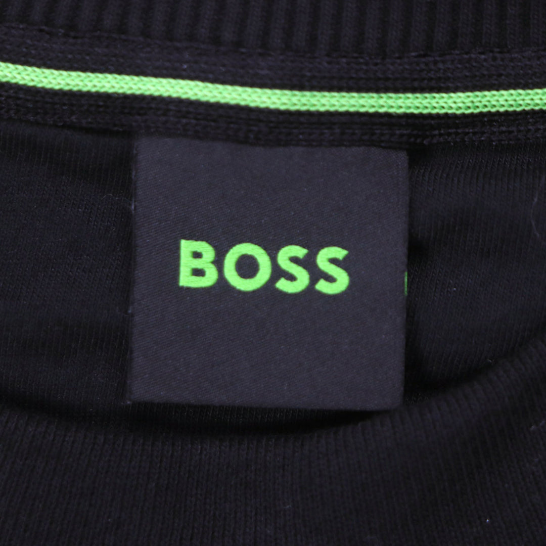 HUGO BOSS sweat Main: 100% cotton black mens M Used Authentic