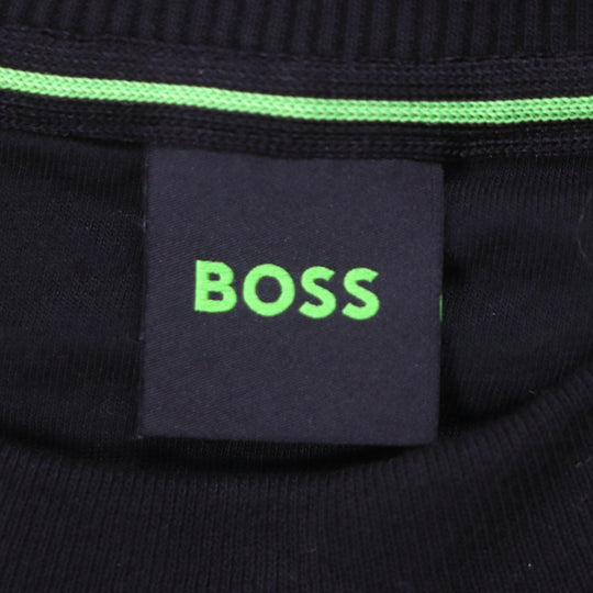 HUGO BOSS sweat Main: 100% cotton black mens M Used Authentic