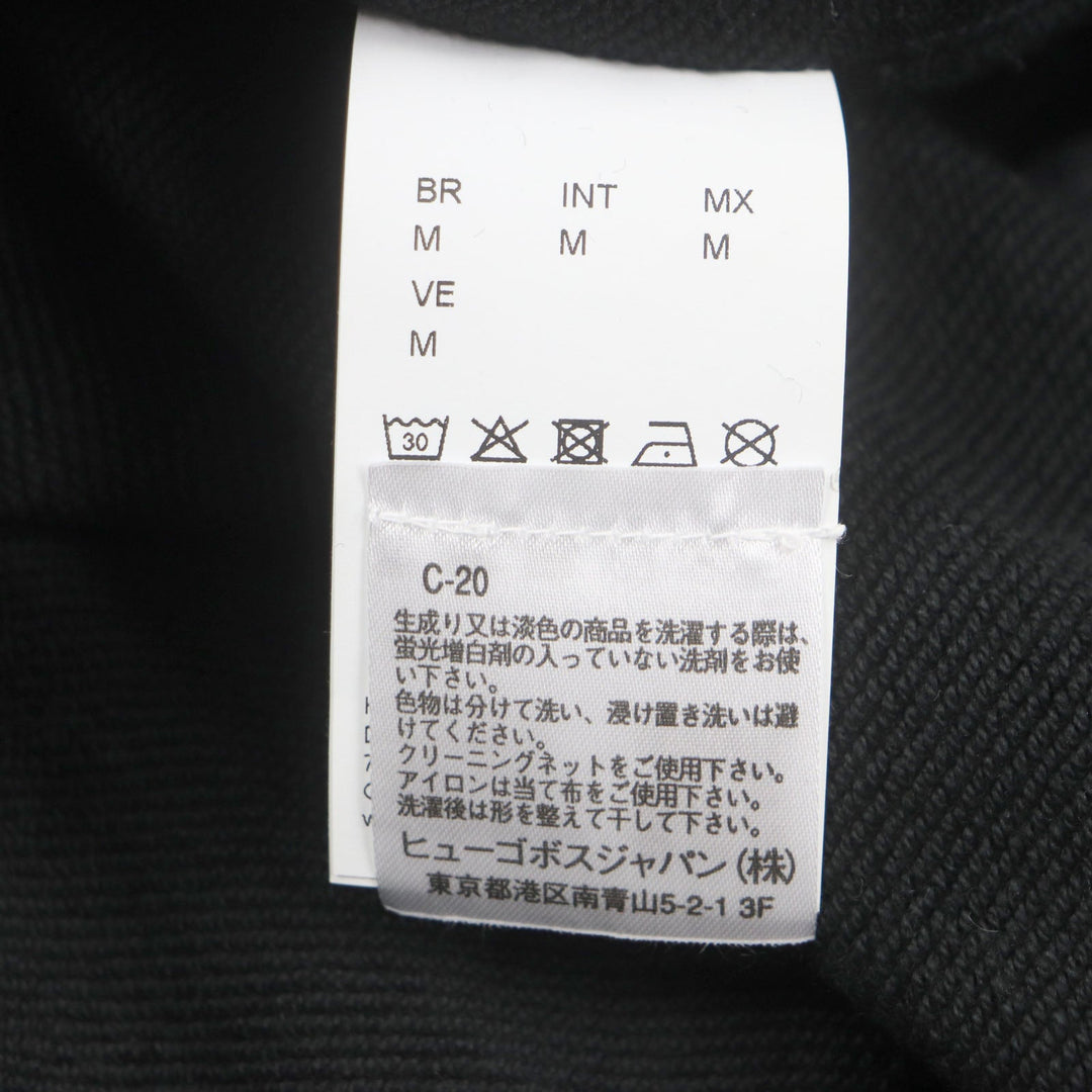 HUGO BOSS sweat Main: 100% cotton black mens M Used Authentic
