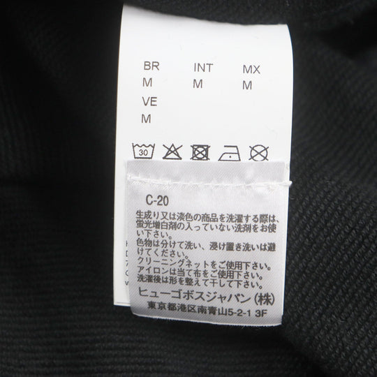 HUGO BOSS sweat Main: 100% cotton black mens M Used Authentic