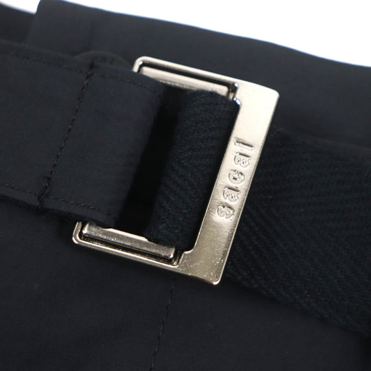 Sacai Pants 23-03143M Outer: 100% polyester, Lining: 100% cupra, Part: 100% polyester, Part: 100% cotton black Matte Tatteta Punts mens 1 Used Authentic