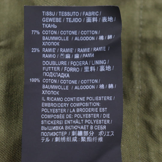 SAINT LAURENT PARIS Military jacket 598812 Outer: 77% cotton, Outer: 23% linen, Lining: 100% cotton, Part: polyester khaki mens 46 Used Authentic