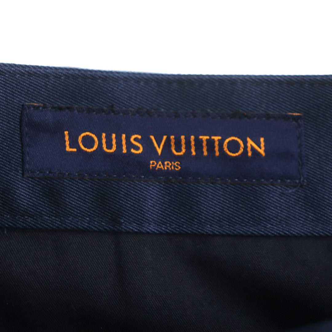 LOUIS VUITTON Pants Outer: 50% polyester, Outer: 50% cotton, Lining: 100% cotton Navy Staples Edition mens 40 Used Authentic