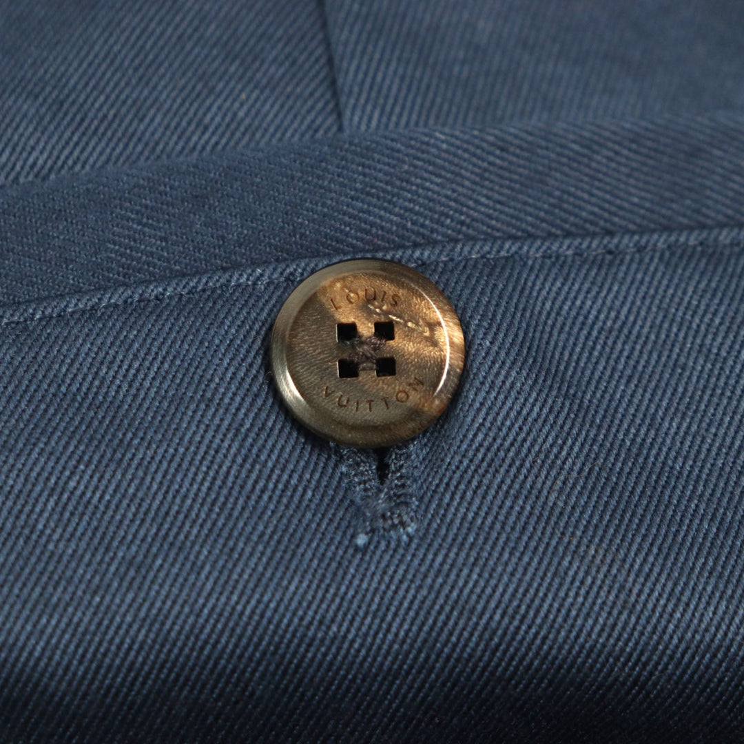 LOUIS VUITTON Pants Outer: 50% polyester, Outer: 50% cotton, Lining: 100% cotton Navy Staples Edition mens 40 Used Authentic