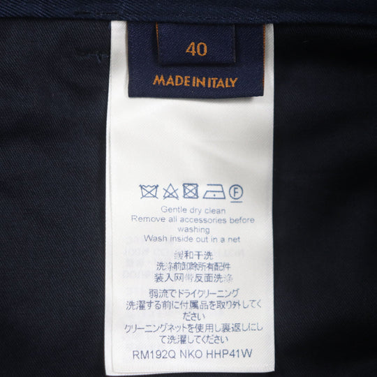 LOUIS VUITTON Pants Outer: 50% polyester, Outer: 50% cotton, Lining: 100% cotton Navy Staples Edition mens 40 Used Authentic