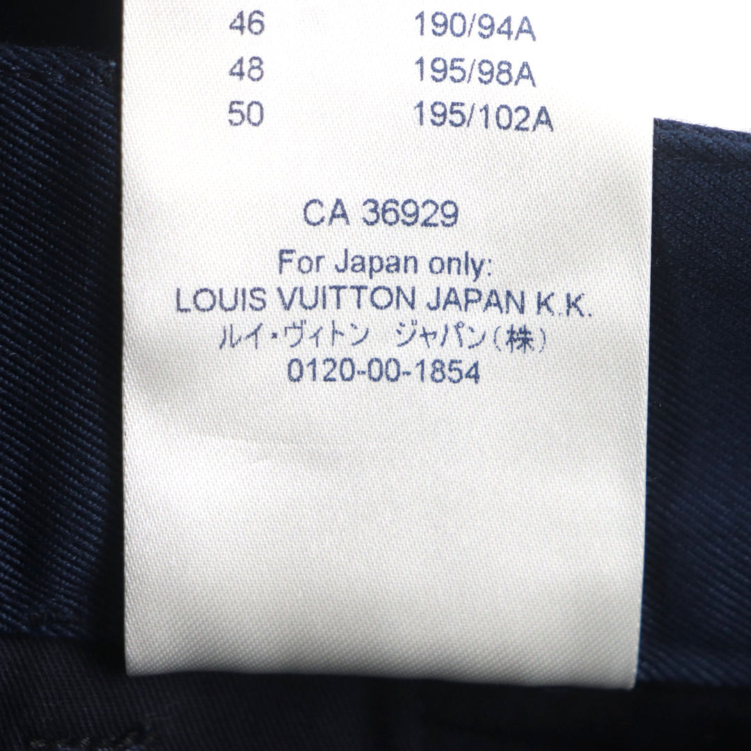 LOUIS VUITTON Pants Outer: 50% polyester, Outer: 50% cotton, Lining: 100% cotton Navy Staples Edition mens 40 Used Authentic