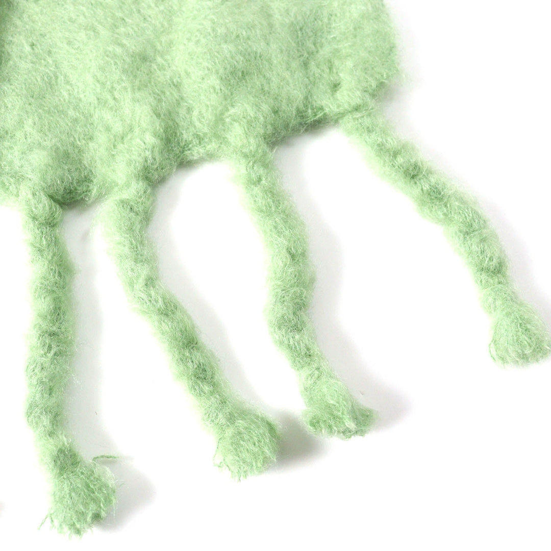 LOEWE Scarf Main: 73% mohair, Main: 24% wool, Main: 3% nylon Green type Women Used Authentic
