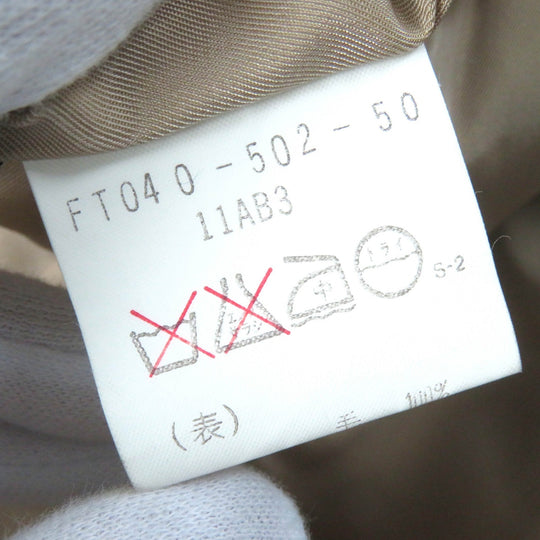 BURBERRY Stainless collar coat Outer: 100% wool, Outer: Cashmere, Lining: Cupra beige Women 11AB3 Used Authentic