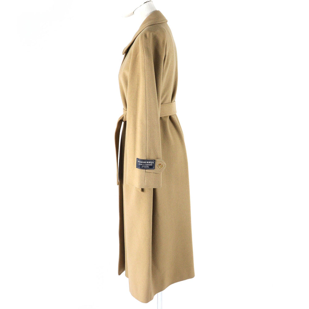 BURBERRY Stainless collar coat Outer: 100% wool, Outer: Cashmere, Lining: Cupra beige Women 11AB3 Used Authentic