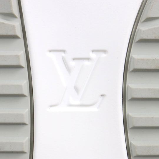 LOUIS VUITTON sneakers Main: Leather, Main: Nylon White yellow Runaway line mens 7 Used Authentic