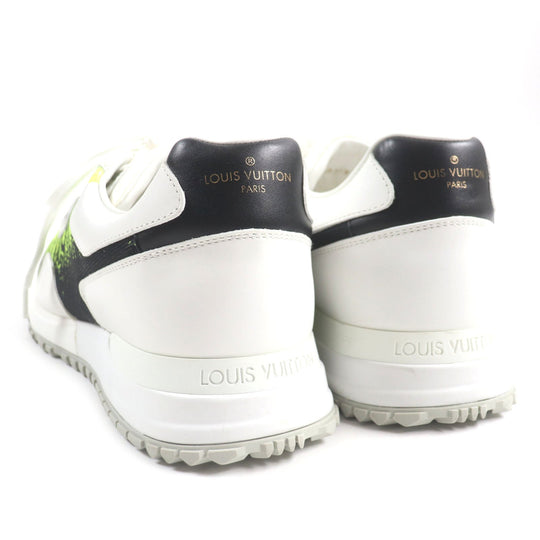 LOUIS VUITTON sneakers Main: Leather, Main: Nylon White yellow Runaway line mens 7 Used Authentic