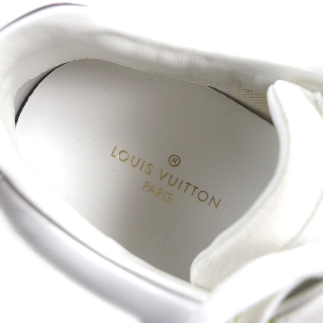 LOUIS VUITTON sneakers Main: Leather, Main: Nylon White yellow Runaway line mens 7 Used Authentic