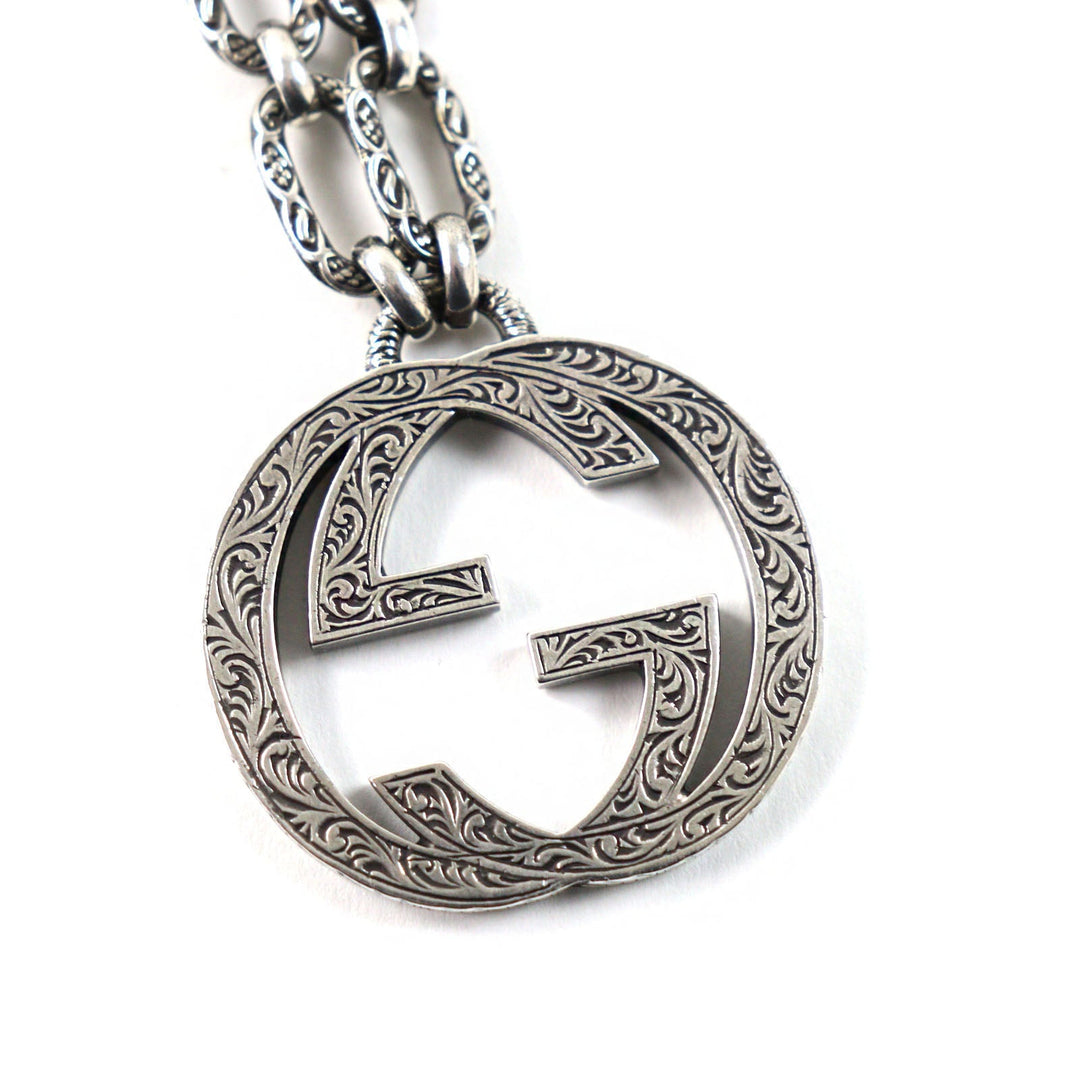 GUCCI Necklace 524890 Main: AG925 Silver mens Used Authentic