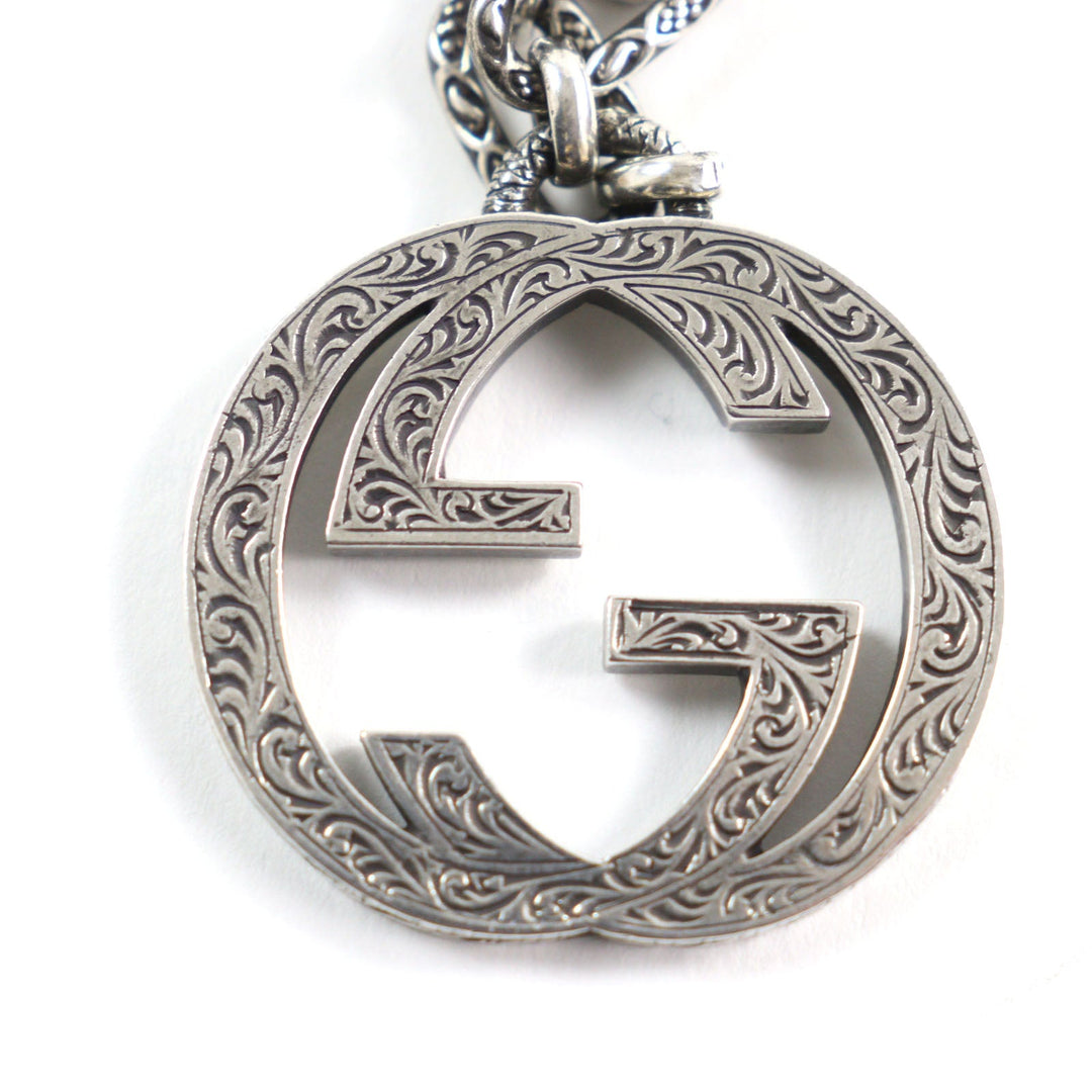 GUCCI Necklace 524890 Main: AG925 Silver mens Used Authentic