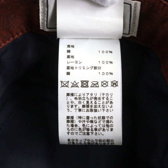 HERMES hat Main: 100% cotton Indigo blue mens 57 Used Authentic