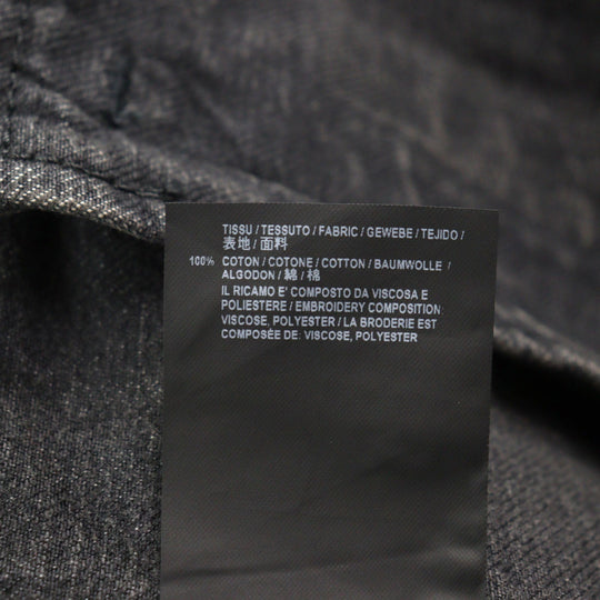 SAINT LAURENT PARIS Denim Jacket 505820 Main: 100% cotton Dark gray mens S Used Authentic