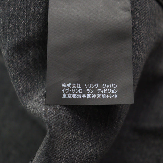 SAINT LAURENT PARIS Denim Jacket 505820 Main: 100% cotton Dark gray mens S Used Authentic