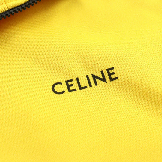 CELINE Track jacket 2Y8311210 Outer: 100% polyester, Part: 100% cotton Yellow black mens XS Used Authentic
