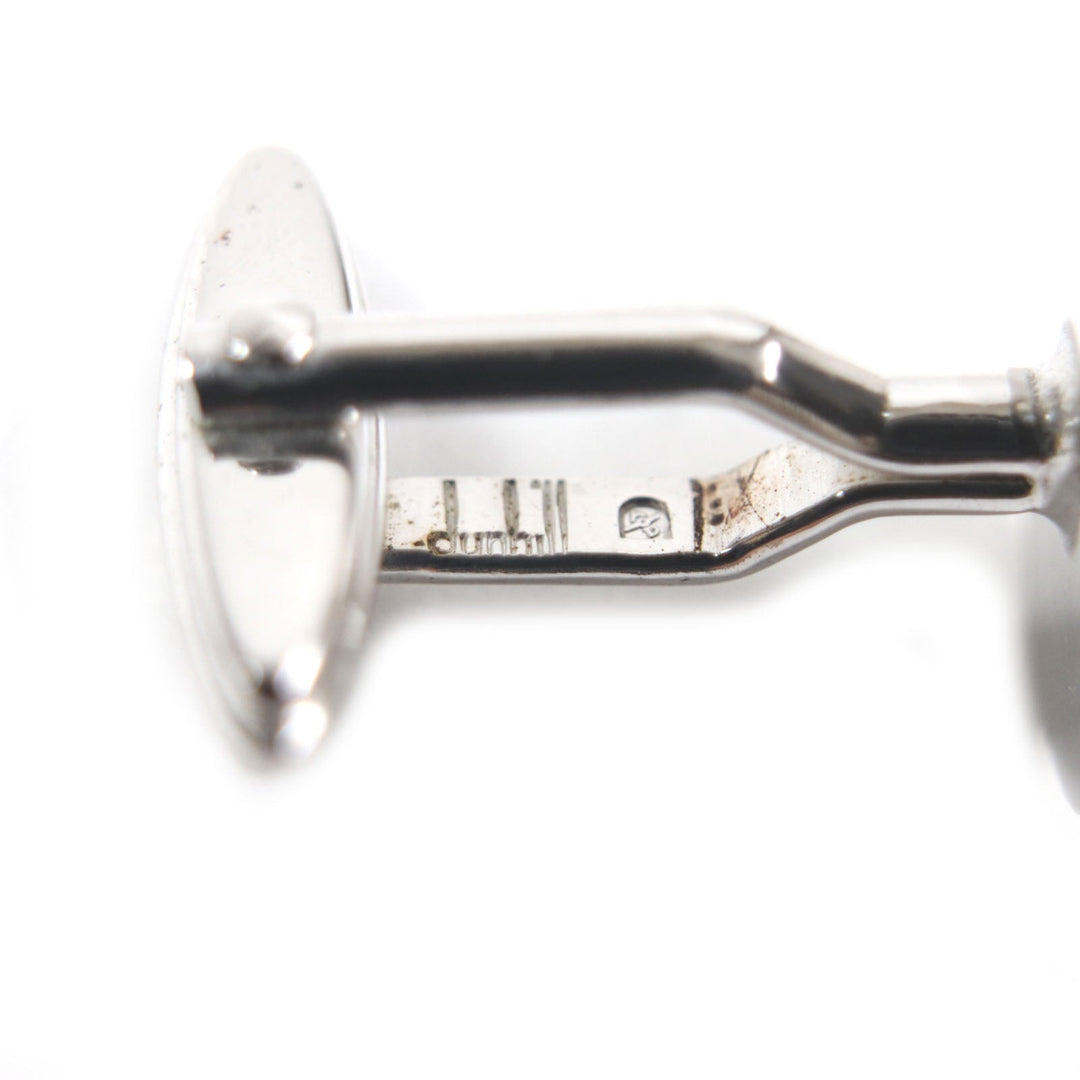 Dunhill cuffs metal Silver gold mens Used Authentic
