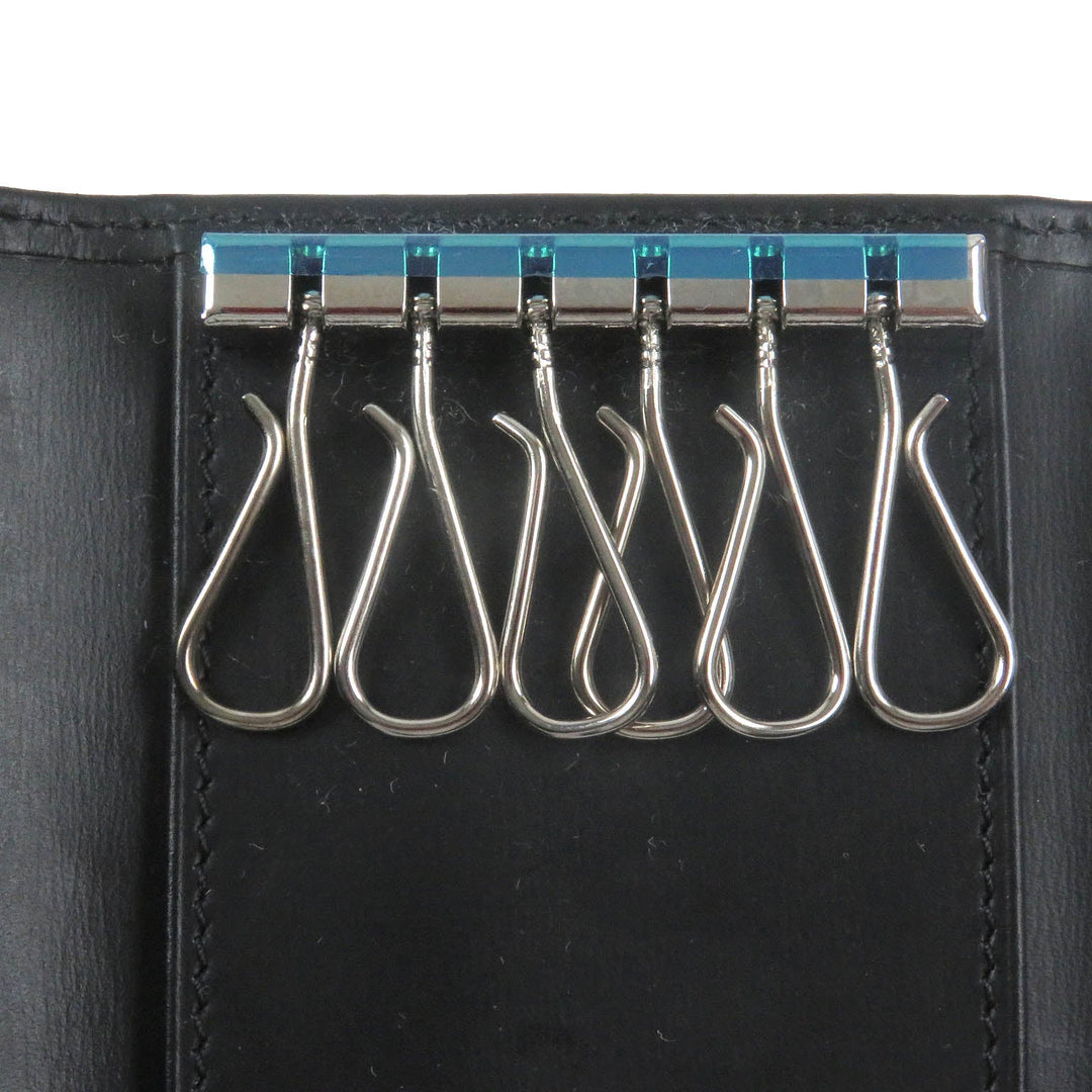 CARTIER Key case Key holder  leather black Pasha de Cartier