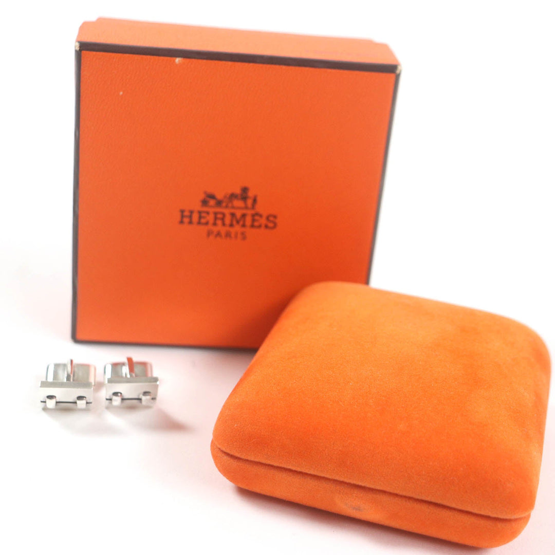 HERMES cuffs Main: AG925 Silver mens Used Authentic