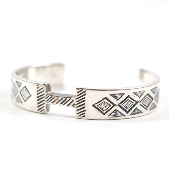 HERMES bracelet Main: AG925 Silver Tuareg bangle mens Used Authentic