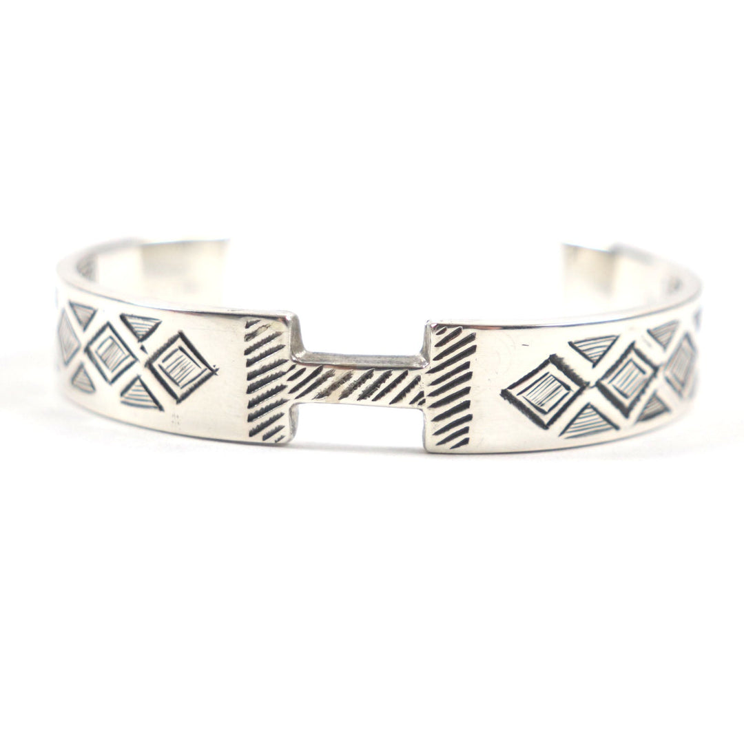 HERMES bracelet Main: AG925 Silver Tuareg bangle mens Used Authentic