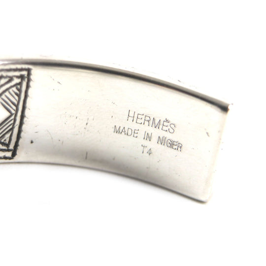 HERMES bracelet Main: AG925 Silver Tuareg bangle mens Used Authentic