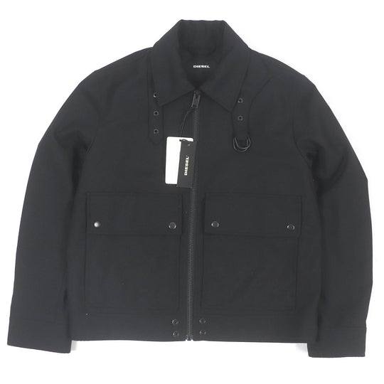 DIESEL Blouson Main: 53% polyester, Main: 47% wool, Lining: 100% rayon black mens M Used Authentic