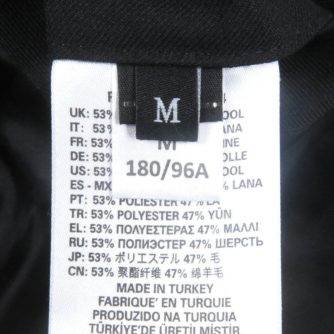 DIESEL Blouson Main: 53% polyester, Main: 47% wool, Lining: 100% rayon black mens M Used Authentic