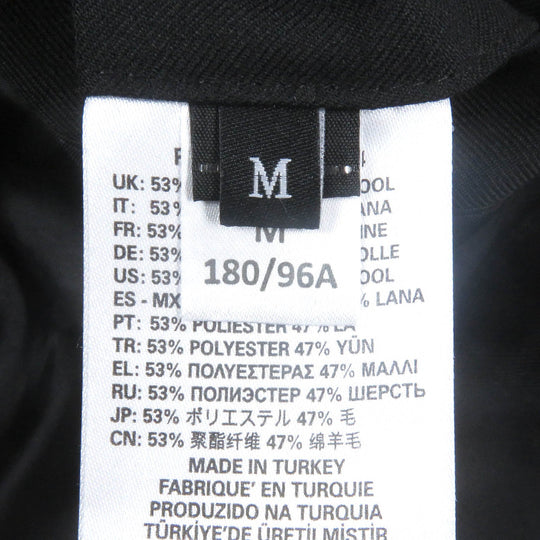 DIESEL Blouson Main: 53% polyester, Main: 47% wool, Lining: 100% rayon black mens M Used Authentic