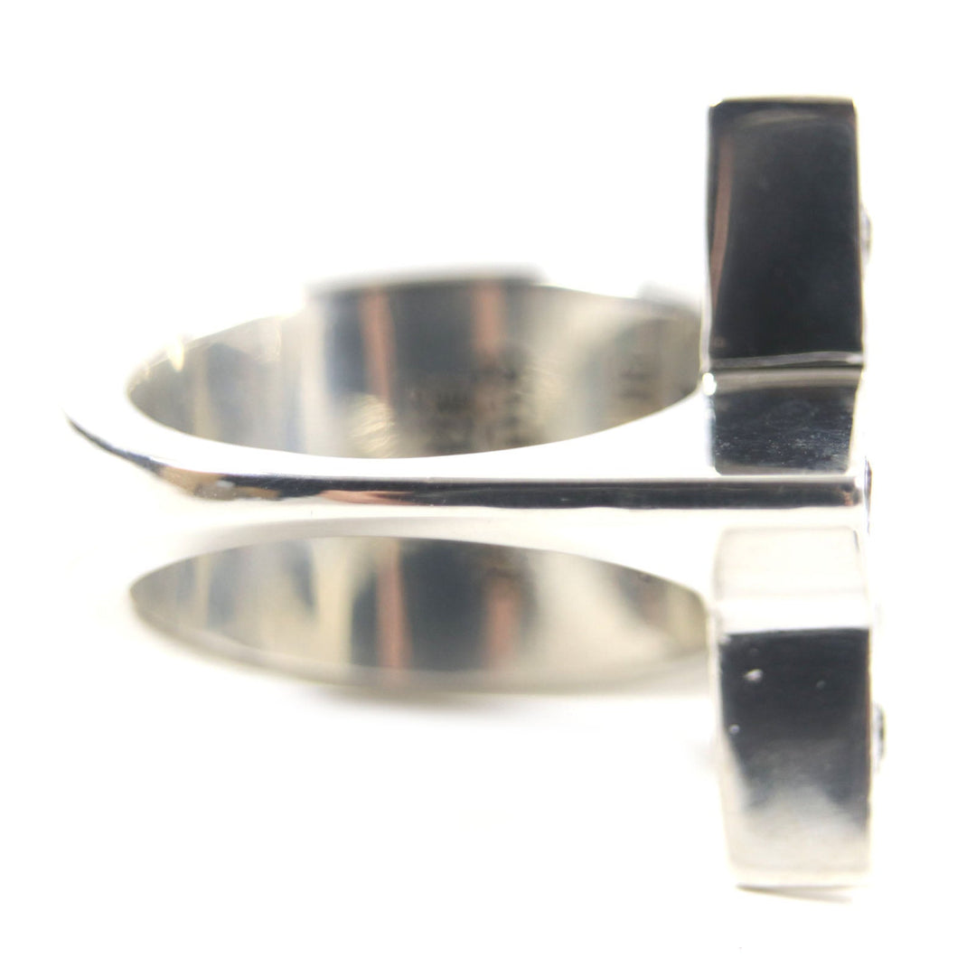 BANKROBBER Ring 950 Silver STAR BRIGHT RING mens Used Authentic