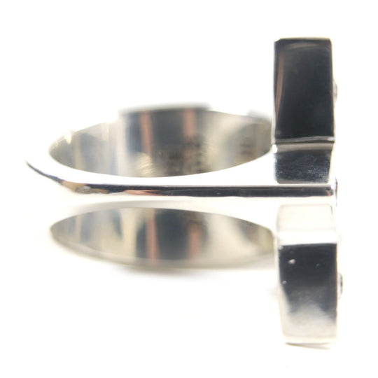 BANKROBBER Ring 950 Silver STAR BRIGHT RING mens Used Authentic