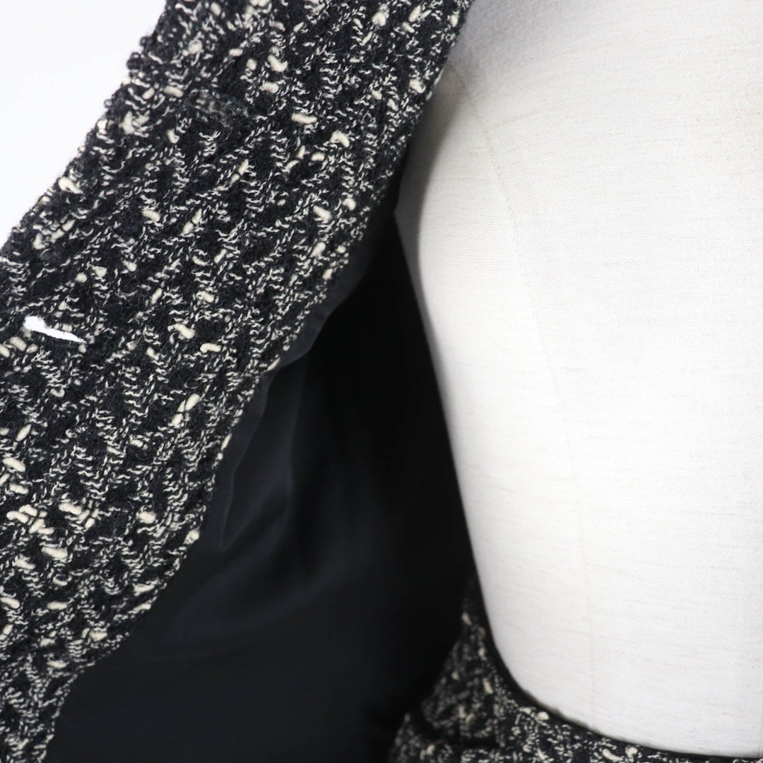 CHANEL setup 97A P09714 Main: 93% wool, Main: 7% nylon, Lining: 95% silk, Lining: 5% spandex Black type Women 36 Used Authentic