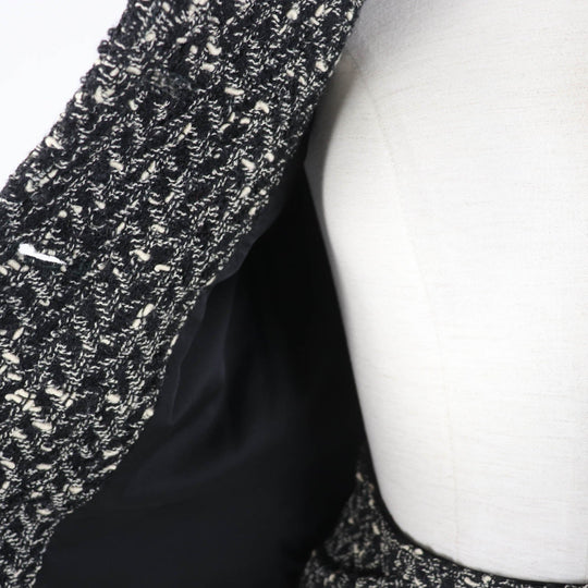 CHANEL setup 97A P09714 Main: 93% wool, Main: 7% nylon, Lining: 95% silk, Lining: 5% spandex Black type Women 36 Used Authentic