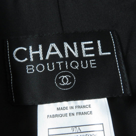 CHANEL setup 97A P09714 Main: 93% wool, Main: 7% nylon, Lining: 95% silk, Lining: 5% spandex Black type Women 36 Used Authentic