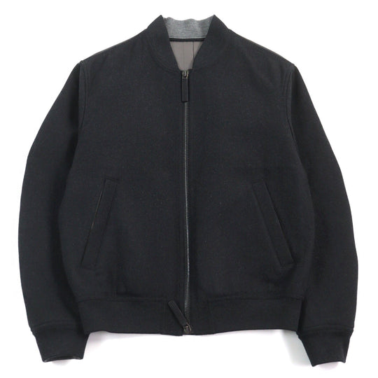 Berluti Blouson R15OBU56WAQZ Main: 100% wool, Part: Sheepskin, Sleeve lining: 100% cupra, Part: 88% wool, Part: 10% nylon Dark gray mens A 44 Used Authentic