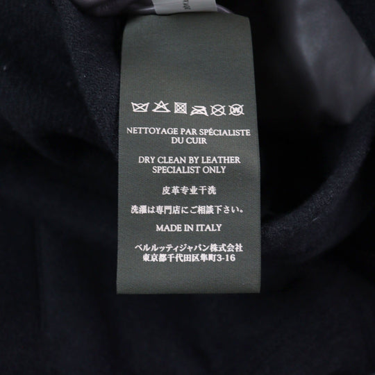 Berluti Blouson R15OBU56WAQZ Main: 100% wool, Part: Sheepskin, Sleeve lining: 100% cupra, Part: 88% wool, Part: 10% nylon Dark gray mens A 44 Used Authentic
