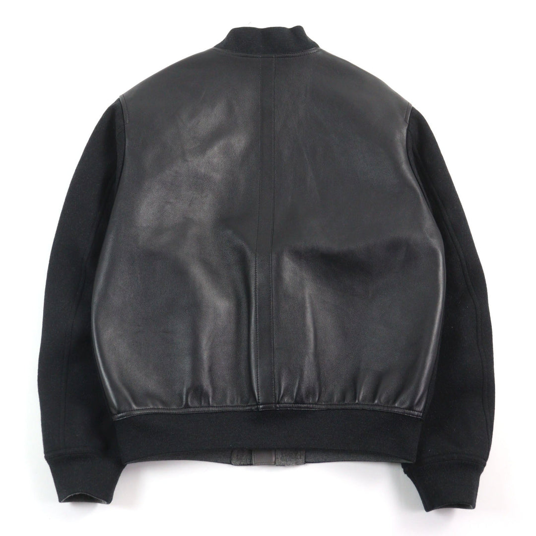 Berluti Blouson R15OBU56WAQZ Main: 100% wool, Part: Sheepskin, Sleeve lining: 100% cupra, Part: 88% wool, Part: 10% nylon Dark gray mens A 44 Used Authentic