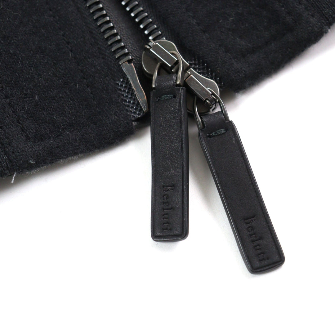 Berluti Blouson R15OBU56WAQZ Main: 100% wool, Part: Sheepskin, Sleeve lining: 100% cupra, Part: 88% wool, Part: 10% nylon Dark gray mens A 44 Used Authentic