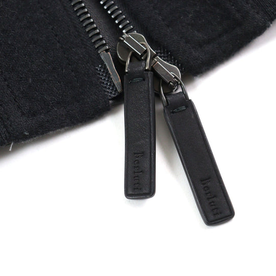 Berluti Blouson R15OBU56WAQZ Main: 100% wool, Part: Sheepskin, Sleeve lining: 100% cupra, Part: 88% wool, Part: 10% nylon Dark gray mens A 44 Used Authentic