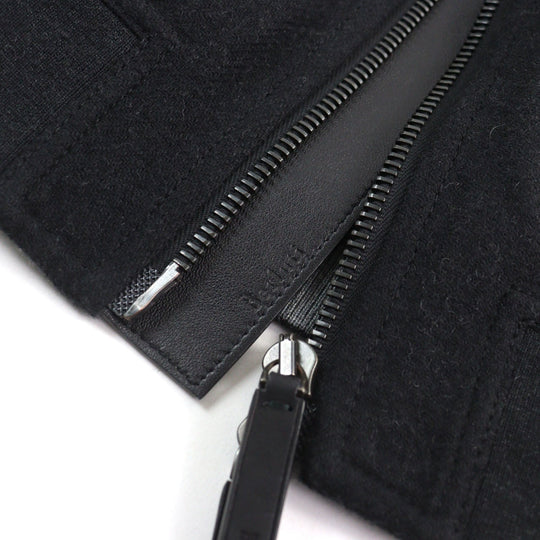 Berluti Blouson R15OBU56WAQZ Main: 100% wool, Part: Sheepskin, Sleeve lining: 100% cupra, Part: 88% wool, Part: 10% nylon Dark gray mens A 44 Used Authentic