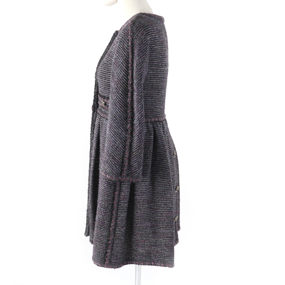 CHANEL coat P42301 Outer material: 68% wool, Outer material: 22% nylon, Outer material: 7% rayon, Outer material: 3% polyester, Lining: 100% silk Multi Women 34 Used Authentic